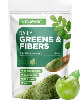vit4ever Daily Greens & Fibers - Grüner Apfel