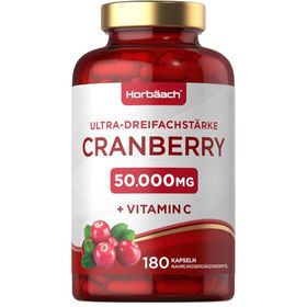 Horbaach Cranberry Hochdosiert 50000mg mit 300mg Vitamin C