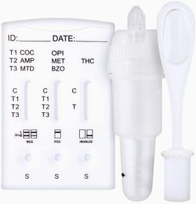 One+Step Multi Drogentest Speichel für 7 Drogenarten (COC/THC/OPI/AMP/MTD/BZO/MET)