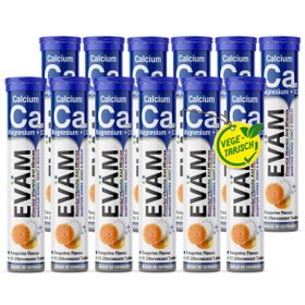EVÄM Calcium + Magnesium + D3  Brausetabletten - 12 Set