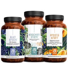 Starke Jahre Paket: PROSTAKRAFT, KNOCHENSTARK & BLUTDRUCK - NATURTREU®