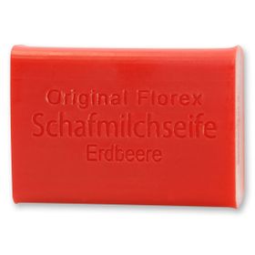 Florex - Schafmilchseife eckig Erdbeere