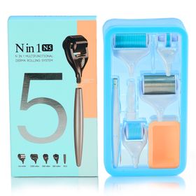 P-beauty Derma Roller Microneedling für Haarwachstum 5 in 1 0,5mm