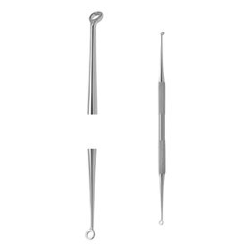 Excellent Solingen Komedonenheber|Mitesserentferner gebogen doppelseitig