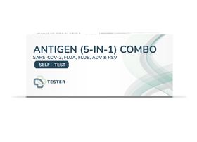 SARS-CoV-2/FluA/FluB+ADV/RSV Antigen-Kombi-Selbsttest (Fünf-in-Eins)