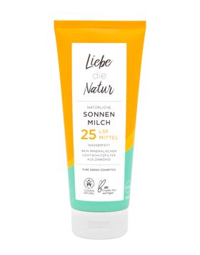 natürliche Sonnenmilch LSF Mittel