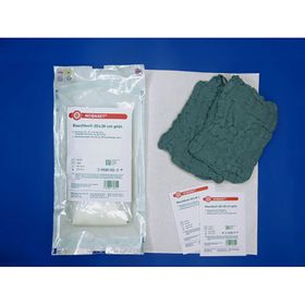 NOBA Nobaset® Bauchtuch mit Schlaufe grün 6-lagig 20 cm x 30 cm 30 Stück