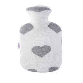 Sänger Kinder Wärmflasche Strick Öko-Tex Herz Amore