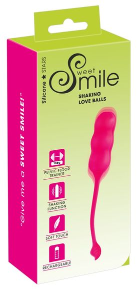 Liebeskugeln mit Shaking Funktion | Vaginal Trainer für Fortgeschrittene, 136g | Sweet Smile