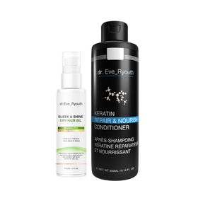 Dr. Eve_Ryouth Keratin-Conditioner + Geschmeidiges & Glanz Haaröl