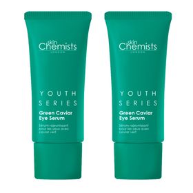 skinChemists Jugendserie Grünes Kaviar Augenserum 15ml x 2 Duo Pack