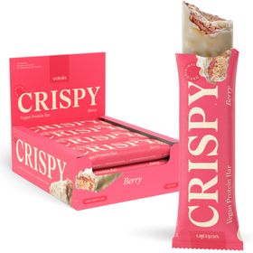 Vetain CRISPY veganer Proteinriegel - Berry (12er Pack)