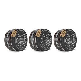 Charlemagne Matte Pomade – Leder – mittlerer Halt – 3er-Pack
