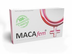 MACAfem® Maca Kapseln hochdosiert | Wechseljahre Kapseln für die Frau | k. chem. Libido Booster.
