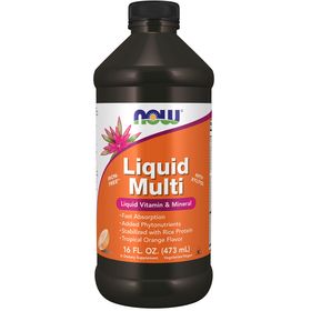 Now Foods Liquid Multi, Tropischer Orangengeschmack 473 ml