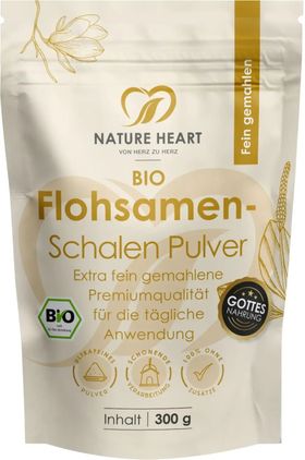 Nature Heart Flohsamenschalen BIO