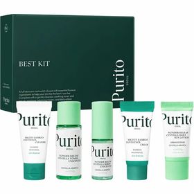 PURITO Seoul Best Kit – Komplettes Hautpflegeset in Reisegröße | Hydratation, Beruhigung und Sonnens