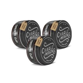 Charlemagne Matte Pomade – Leder – leichter Halt – 3er-Pack