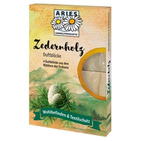 Aries - Zedernholz Duftblöcke gegen Motten
