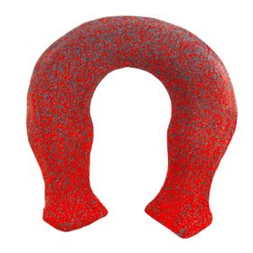 Sänger Wärmflasche Nacken Strick Pixel Orange