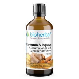 Bioherba Kurkuma & Ingwer Tropfen Tinktur