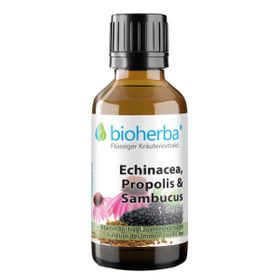 Bioherba Echinacea Propolis und Sambucus Tropfen Tinktur