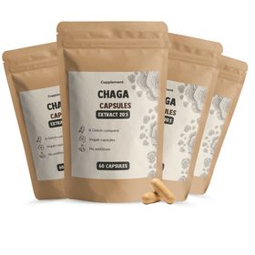 Cupplement - Multipack Chaga Extrakt  400 mg BIO - Kapseln