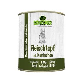 Schecker Fleischtopf mit Kaninchen - getreidefrei - glutenfrei - in Deutschland herstellt