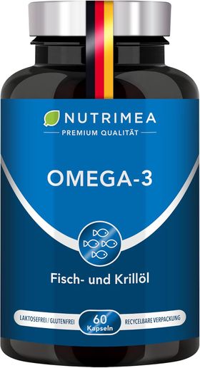 Nutrimea Krillöl Kapseln - ANTARKTIS Omega 3 - Natürliches Krill Öl aus nachhaltigem Wildfang