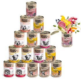 Dogs’n Tiger Adult Hundefutter, Nassfutter, Mixpaket Schlemmerparadies