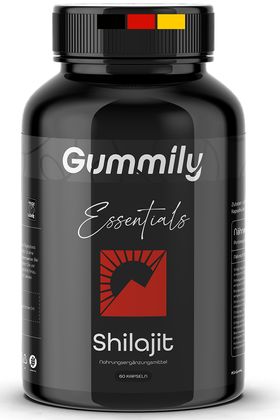 Gummily® Shilajit Resin Extrakt Kapseln mit Ashwagandha & Ginseng