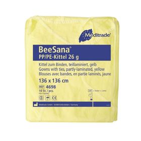 BeeSana® Schutzkittel mit Beschichtung und Ärmelbündchen