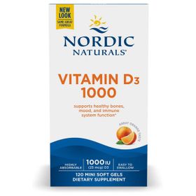 Nordic Naturals Vitamin D3 25 mcg (1000 I.E.) - Orangengeschmack