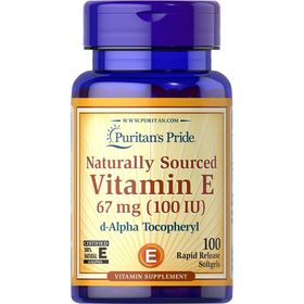 Puritan's Pride Vitamin E 100 IU D-Alpha Tocopherol 100% natürlichen Ursprungs