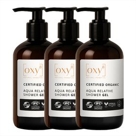 oxy8 Naturkosmetik AQUA RELATIVE SHOWER GEL - Duschgel - Sparset 3er Packung