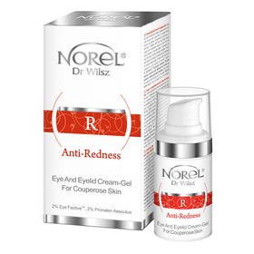 NOREL Augen- und Augenlidcreme - Gel für Haut mit Couperose