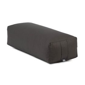 bodhi Salamba (rechteckig) Yoga-Bolster ECO, Dinkelhülsen Anthrazit