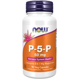Now Foods Vitamin B6 50 mg (P-5-P) 90 Veg-Kapseln