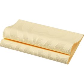 6x Elegance-Servietten 40 x 40  1/4 Falz Lily cream