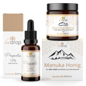 bedrop Das Kinder Set | Manuka Honig MGO 400 + Propolis Tinktur (alkoholfrei)