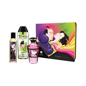 "Fruity Kisses" Massage-Set mit Massage-Ölen und Gleitgel | 3-teilig | Shunga