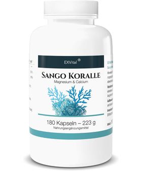 EXVital® Sango Meereskoralle kapseln, natürliche Quelle für Calcium und Magnesium