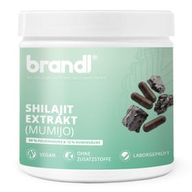 brandl® Shilajit Kapseln | 500mg Extrakt mit Fulvinsäure & Huminsäure | Mumijo Shilajit Original