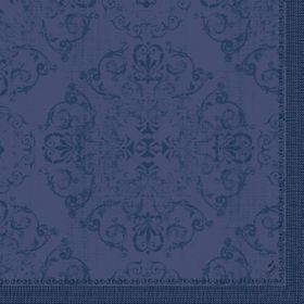 12x Dunilin-Servietten 40 x 40  1/4 Falz Opulent Dark Blue