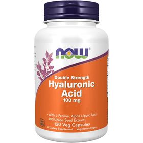 Now Foods Hyaluronsäure, doppelte Stärke 100 mg