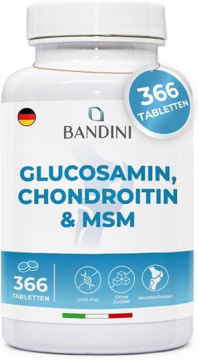 Bandini Glucosamin Chondroitin MSM mit Vitamin C Tabletten