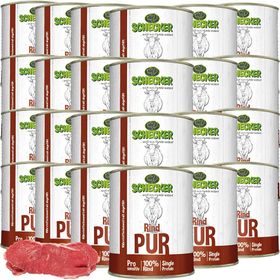 Schecker Nassfutter - 100% Rind PUR