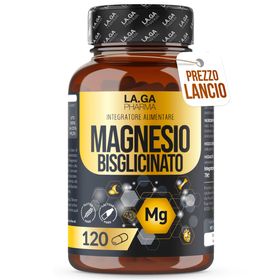 LA.GA© MAGNESIUM BISGLYCINAT (Vorrat für bis zu 4 Monate), Magnesium Komplex mit Vitamin B5, B6