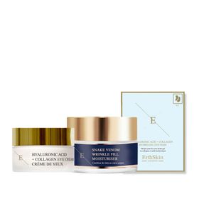 ErthSkin London Hyaluronsäure-Augencreme + Feuchtigkeitscreme zum Auffüllen von Falten   + Augenpads