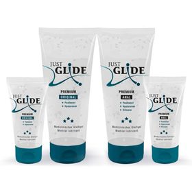 Premium-Gleitgel Set, 4-teilig | Mit Hyaluron und Panthenol | Just Glide